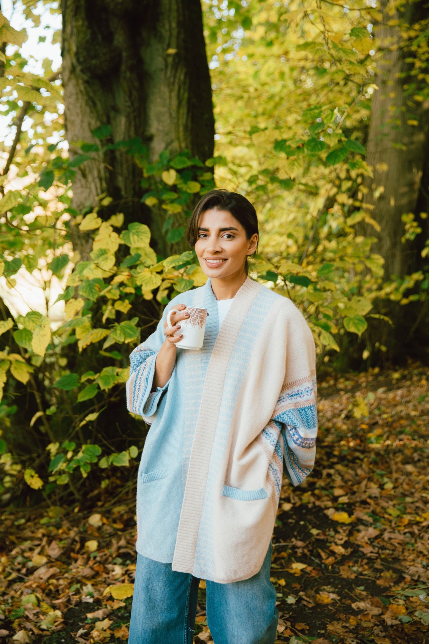 ERIBE Knitwear Knitwear One size Montrose Blanket Coat in Robyn