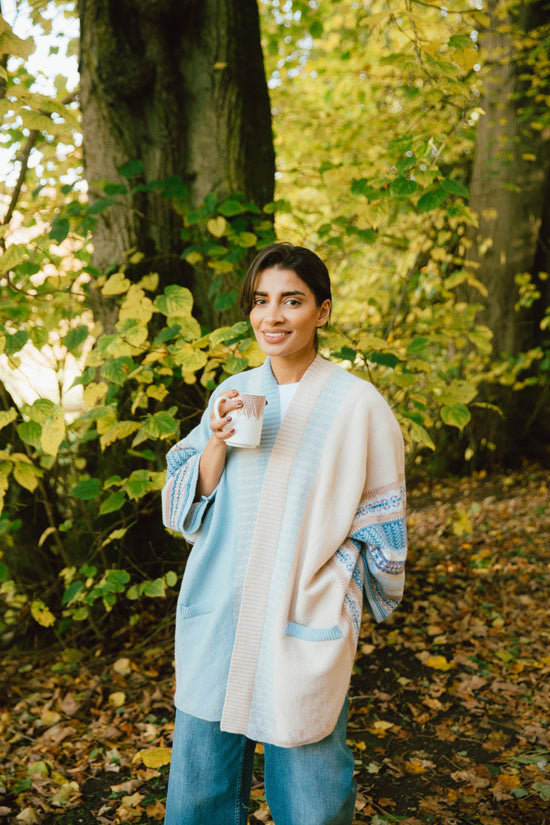ERIBE Knitwear Knitwear One size Montrose Blanket Coat in Robyn