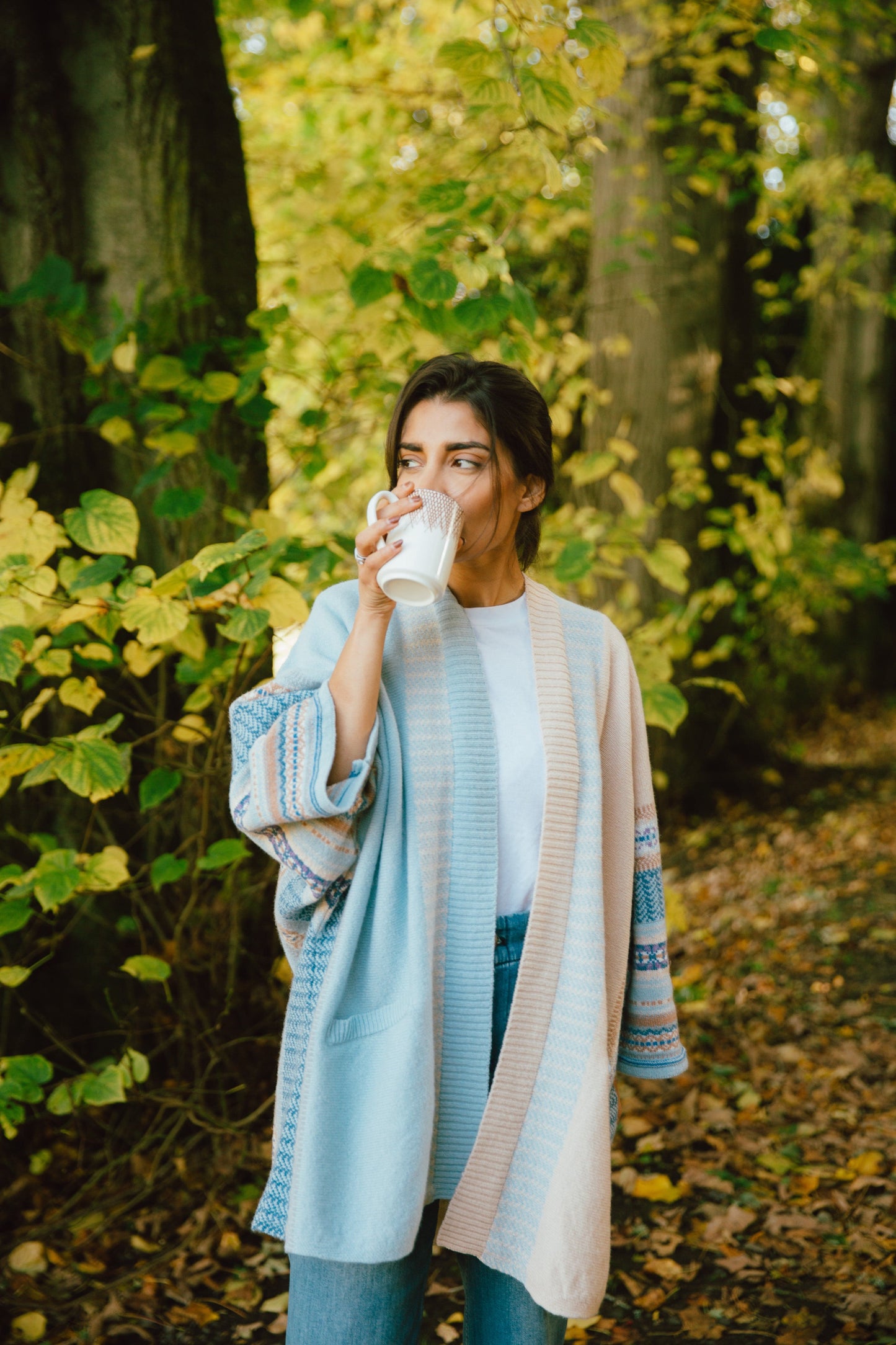 ERIBE Knitwear Knitwear One size Montrose Blanket Coat in Robyn