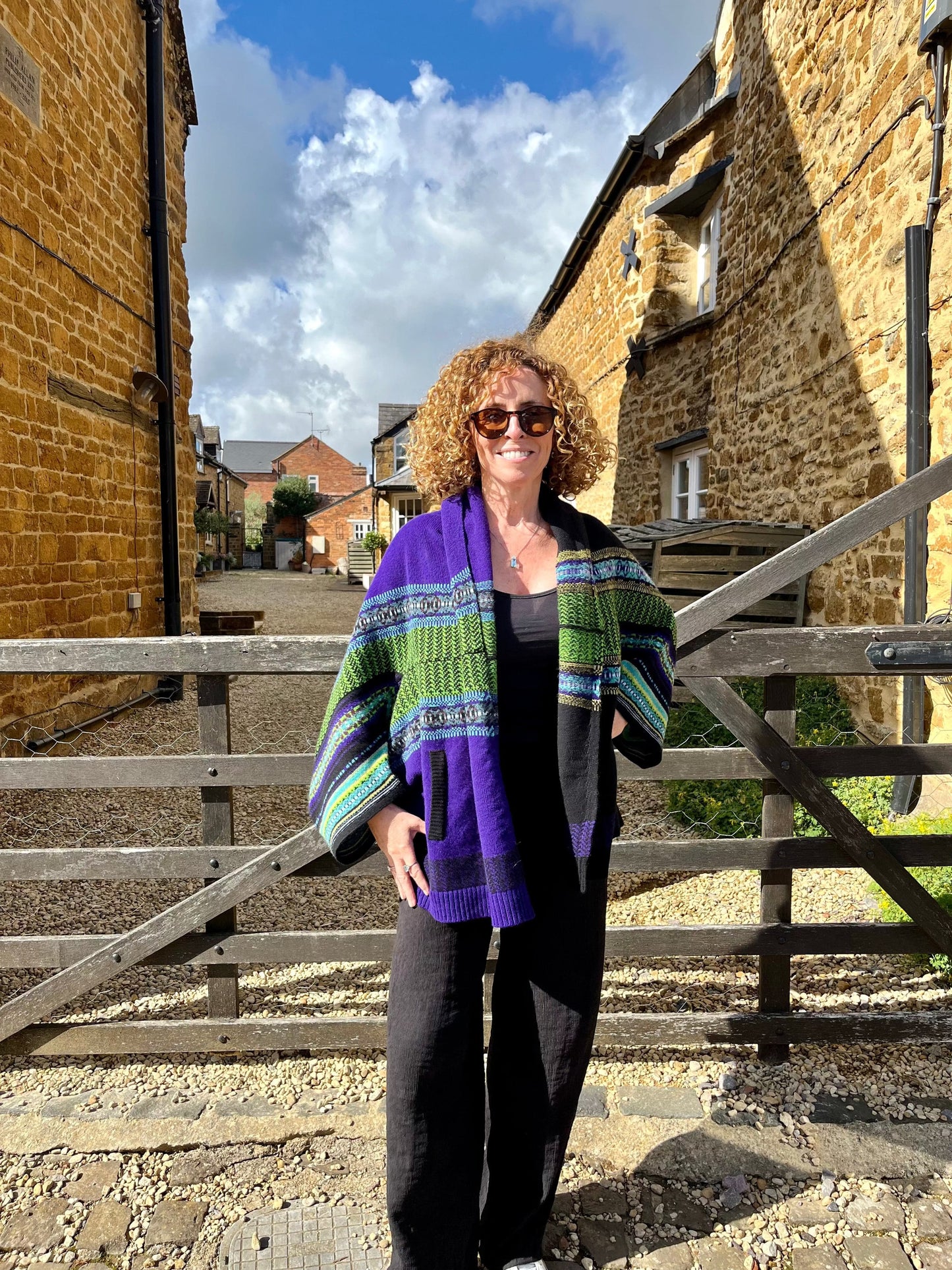 ERIBE Knitwear Knitwear One size Montrose Blanket Coat in Sirius