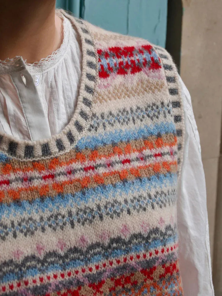 ERIBE Knitwear Knitwear Westray Wool Fairisle Vest in Mallaig