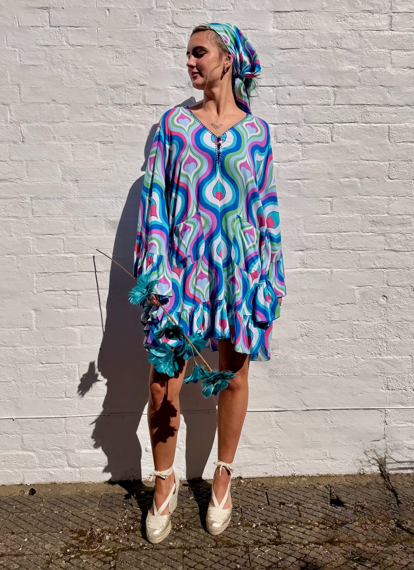 Feather & Find Dresses Angel Poncho in Love Vibrations