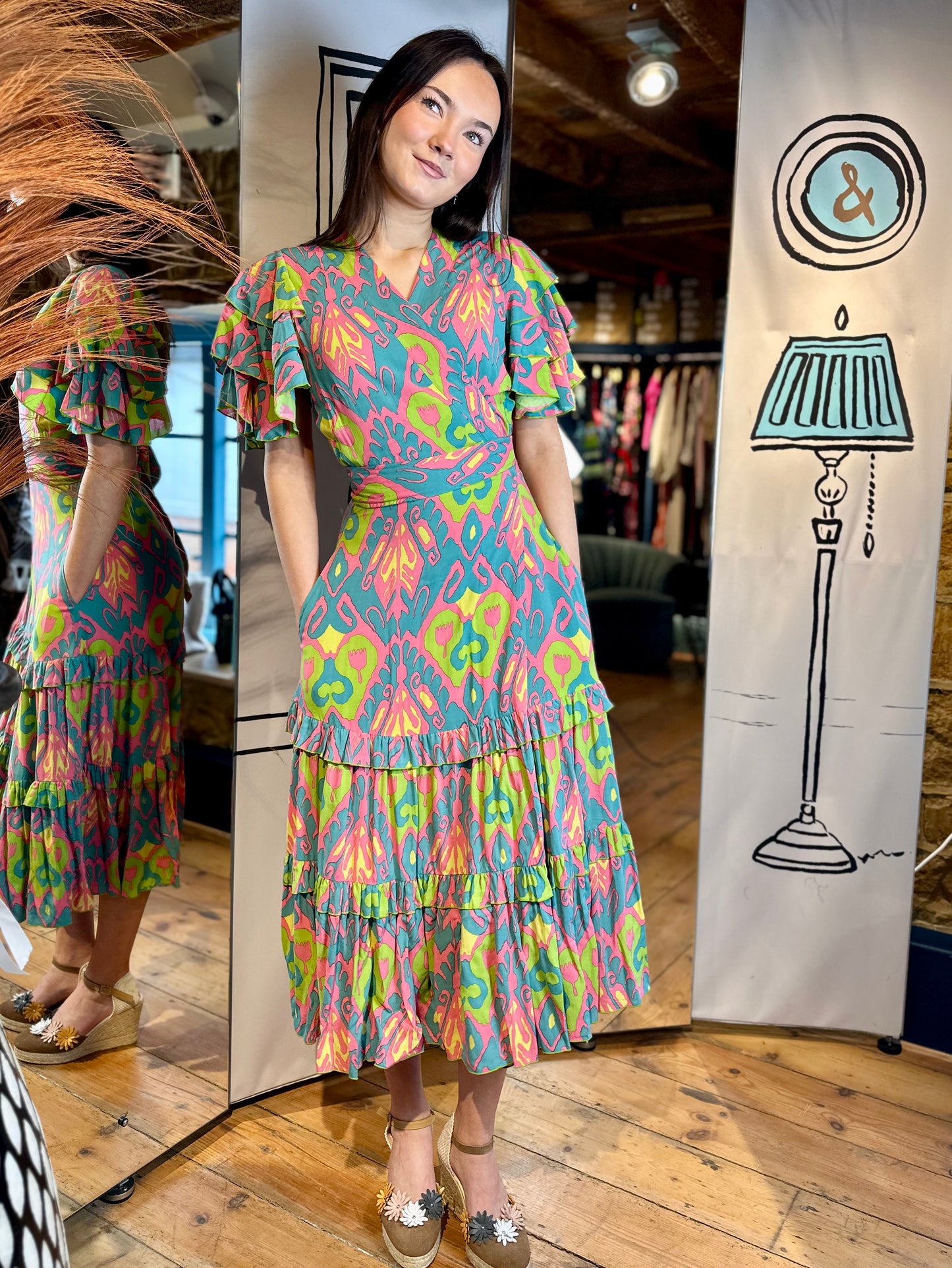 Feather & Find Dresses Morel Wrap Dress Radiate Love