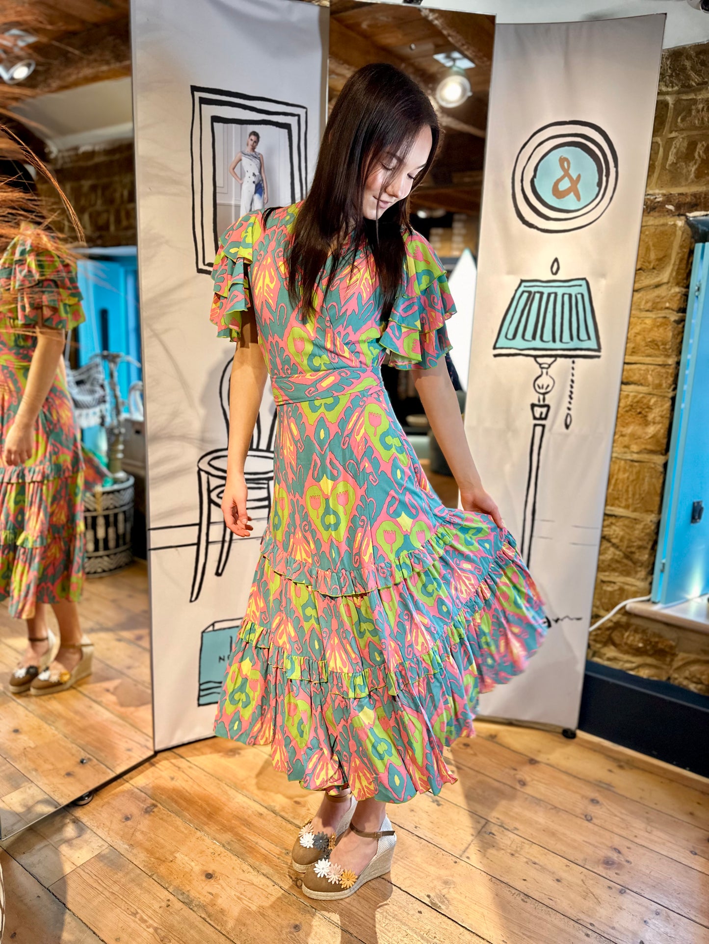 Feather & Find Dresses Morel Wrap Dress Radiate Love