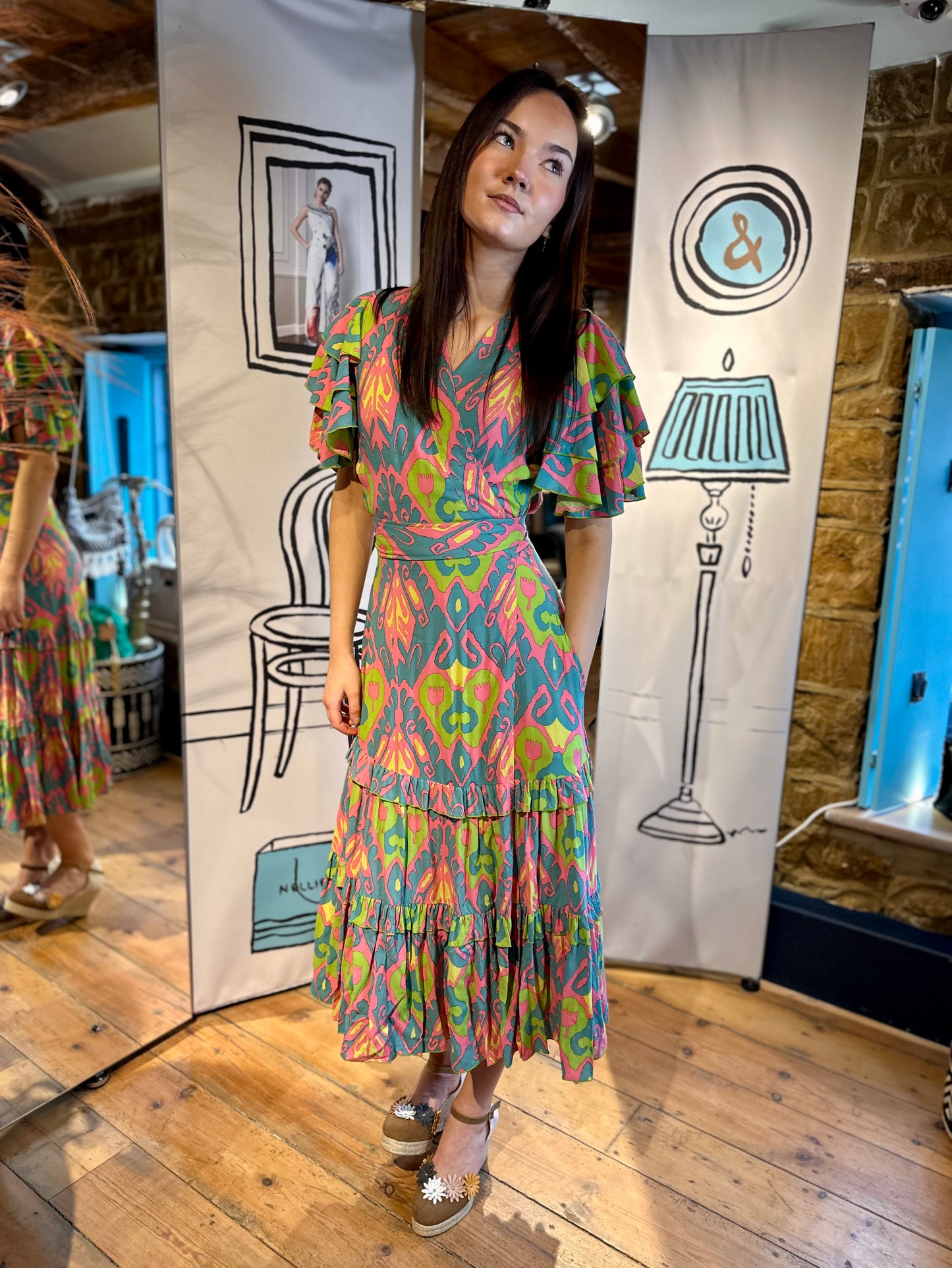 Feather & Find Dresses Morel Wrap Dress Radiate Love