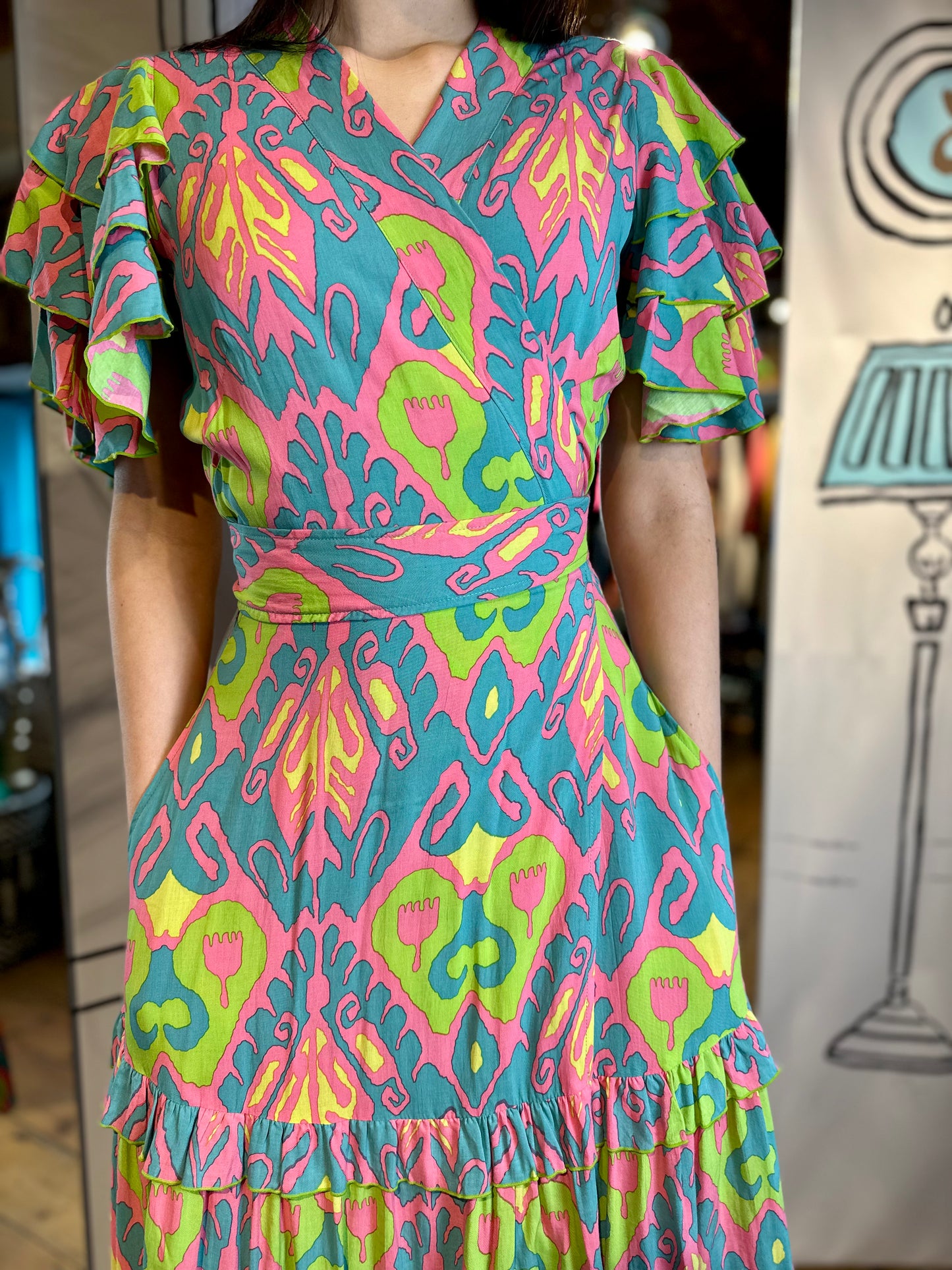 Feather & Find Dresses Morel Wrap Dress Radiate Love