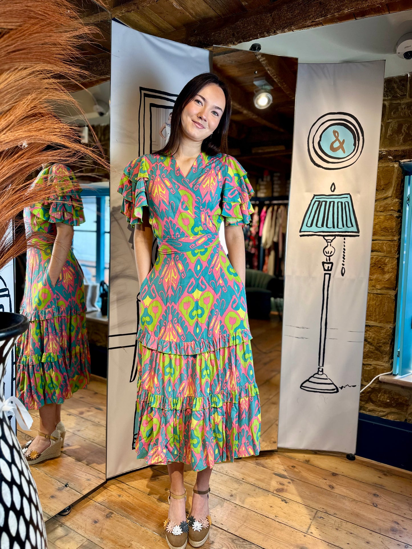 Feather & Find Dresses Morel Wrap Dress Radiate Love