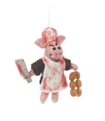 Handmade Felt Vengeful Swine Pig Decoration