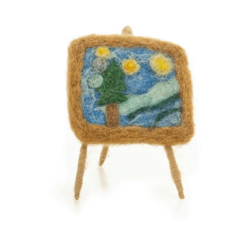 Starry Night - Vincent Van Gogh Handmade Felt Marvellous Masterpieces Standing Art Decoration