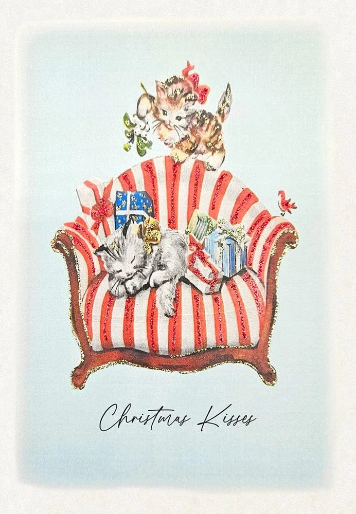 Five Dollar Shake Greetings Cards Christmas Kisses Greetings Card