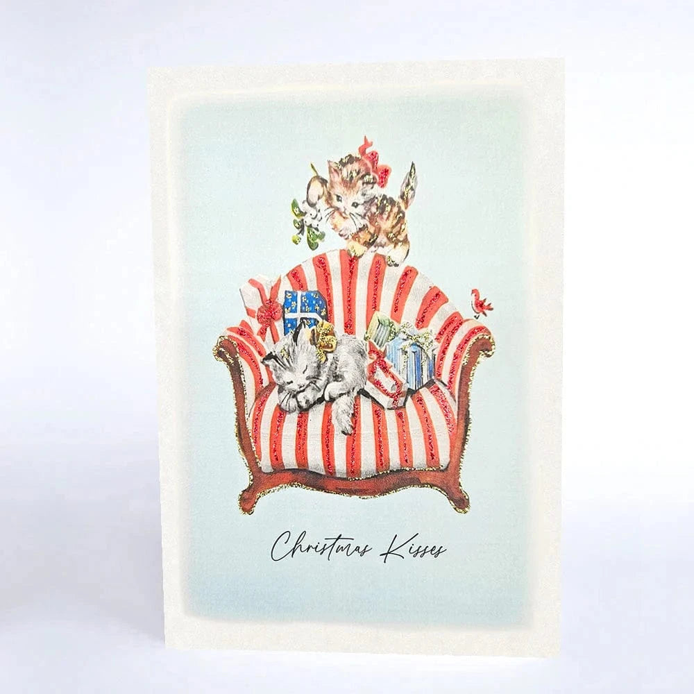 Five Dollar Shake Greetings Cards Christmas Kisses Greetings Card