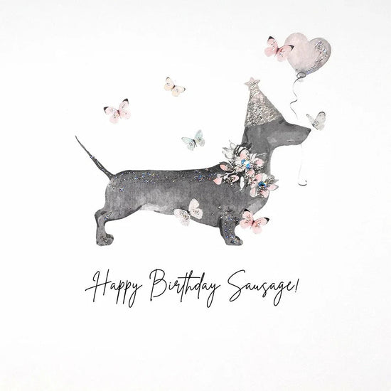 Five Dollar Shake Greetings Cards Happy Birthday Sausage! Greetings Card