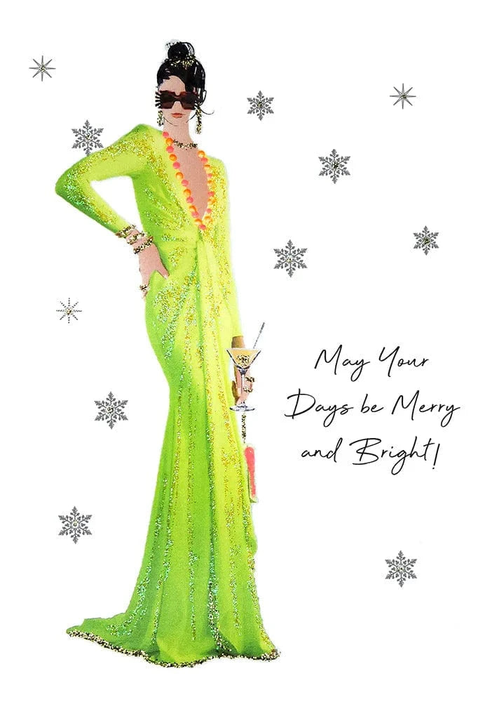 Five Dollar Shake Greetings Cards May Your Days Be Merry and Bright Greetings Card