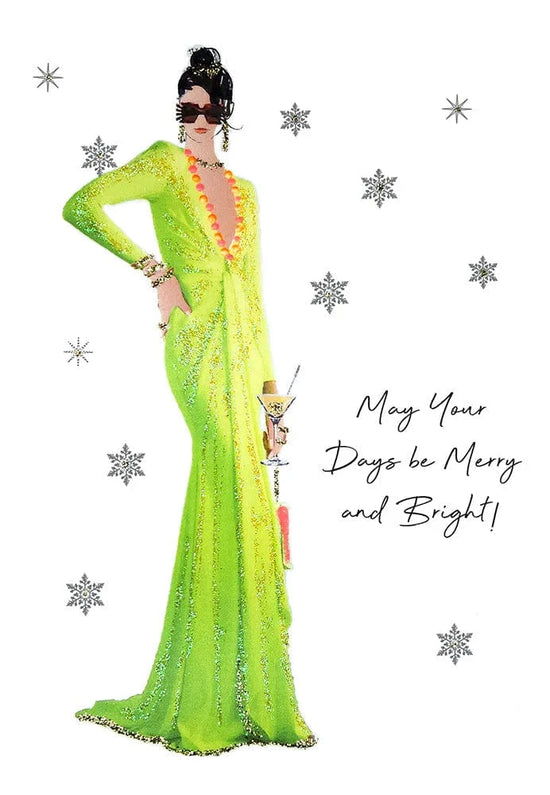 Five Dollar Shake Greetings Cards May Your Days Be Merry and Bright Greetings Card