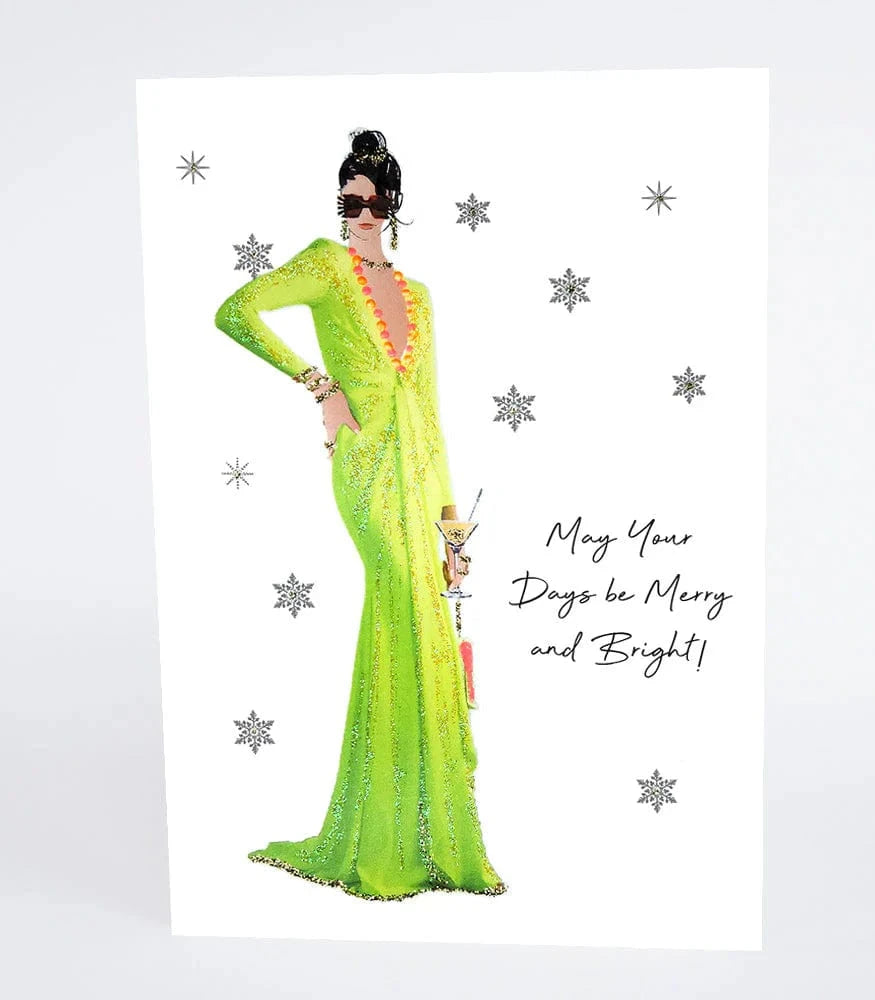 Five Dollar Shake Greetings Cards May Your Days Be Merry and Bright Greetings Card