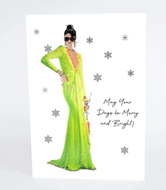 Five Dollar Shake Greetings Cards May Your Days Be Merry and Bright Greetings Card
