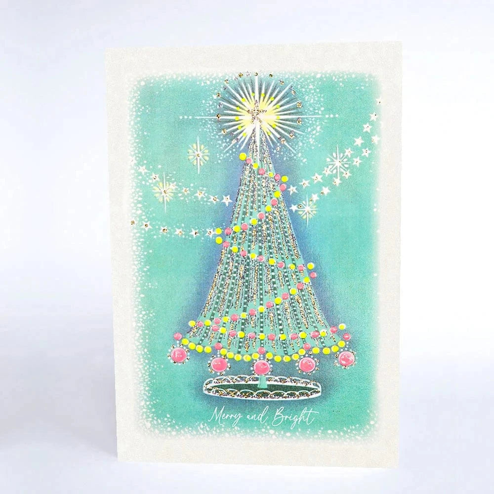 Five Dollar Shake Greetings Cards Merry and Bright Christmas Tree Greetings card