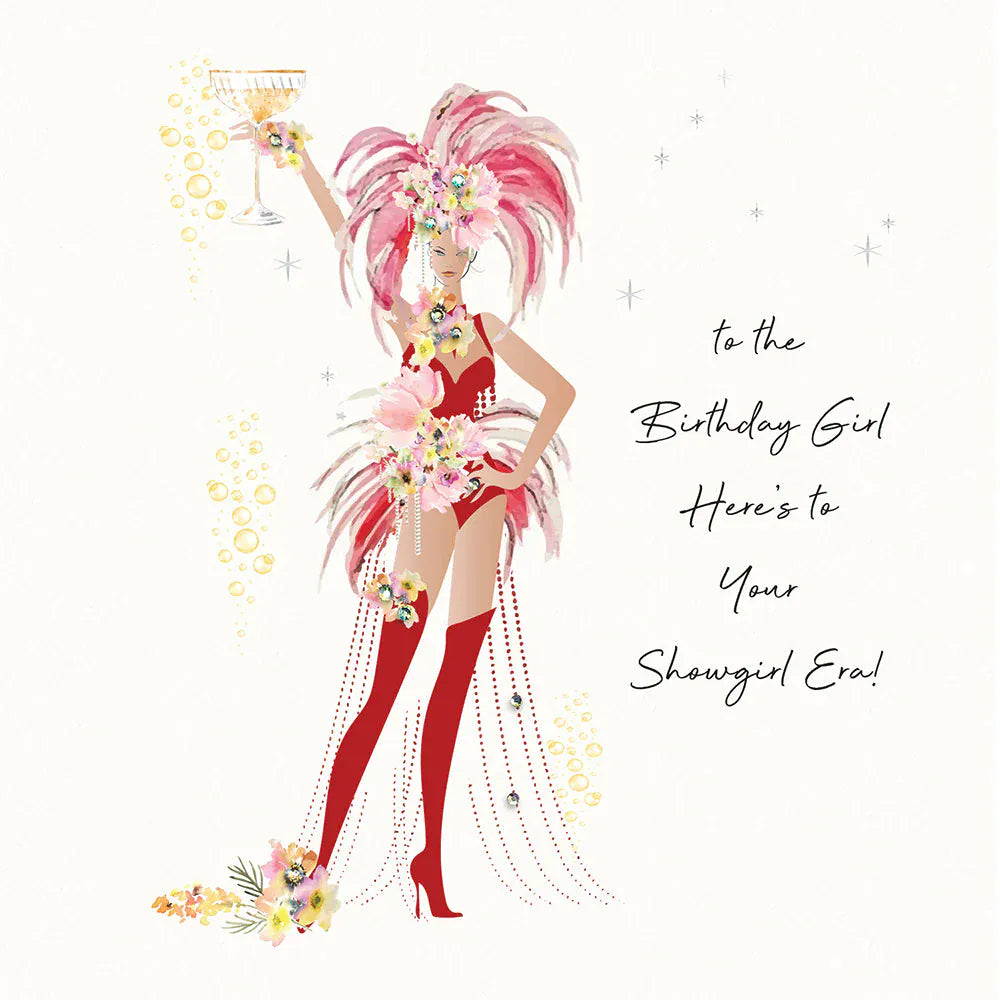 Five Dollar Shake Greetings Cards To the Birthday Girl - Here's to Your Showgirl Era