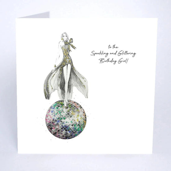 Five Dollar Shake Greetings Cards To The Sparkling And Glittering Birthday Girl! Card