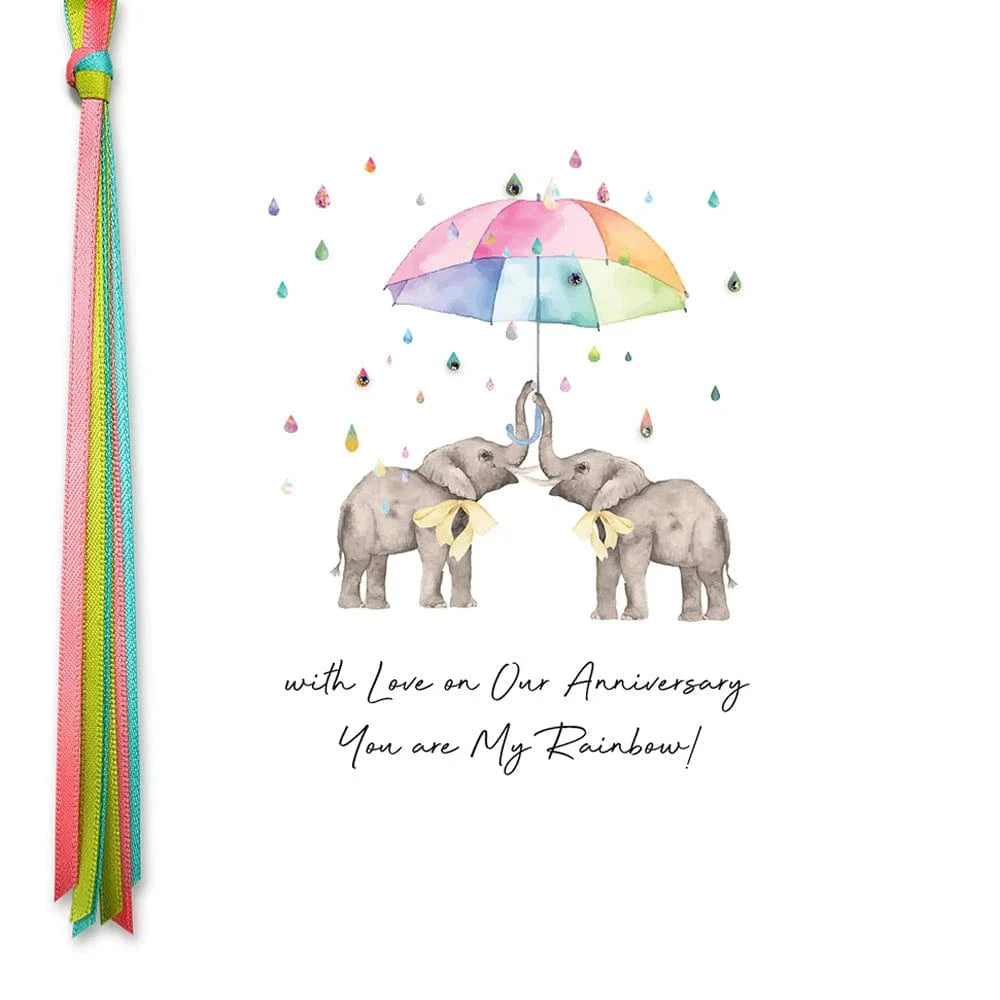 Five Dollar Shake Greetings Cards With Love On Our Anniversary You Are My Rainbow Greetings Card