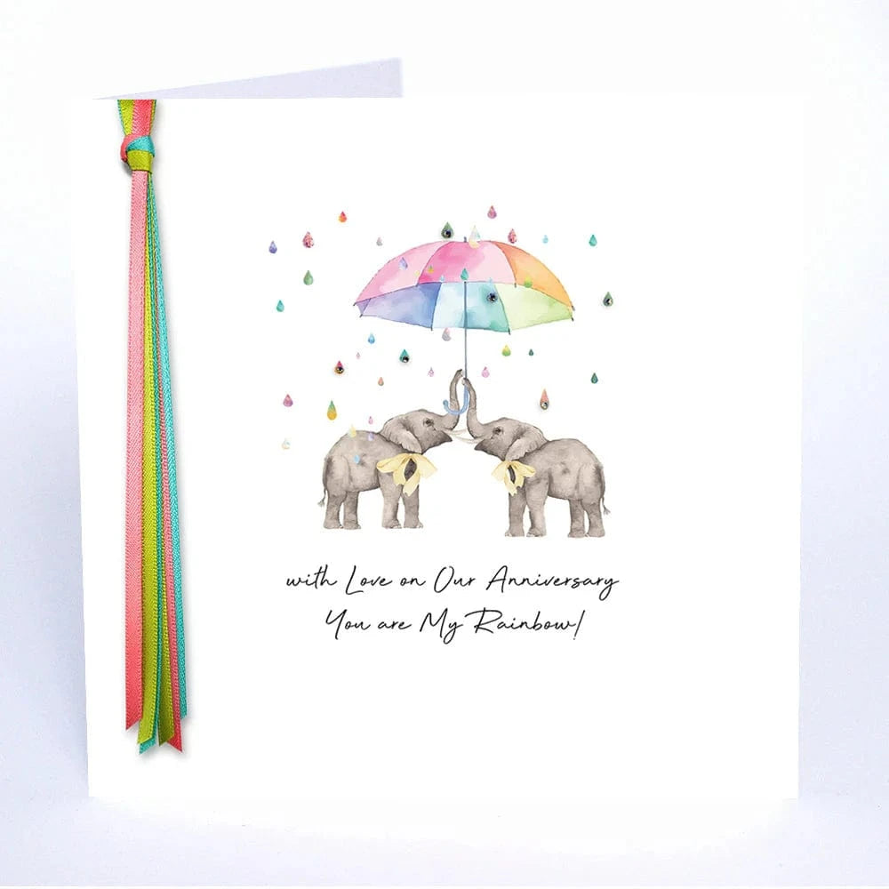 Five Dollar Shake Greetings Cards With Love On Our Anniversary You Are My Rainbow Greetings Card
