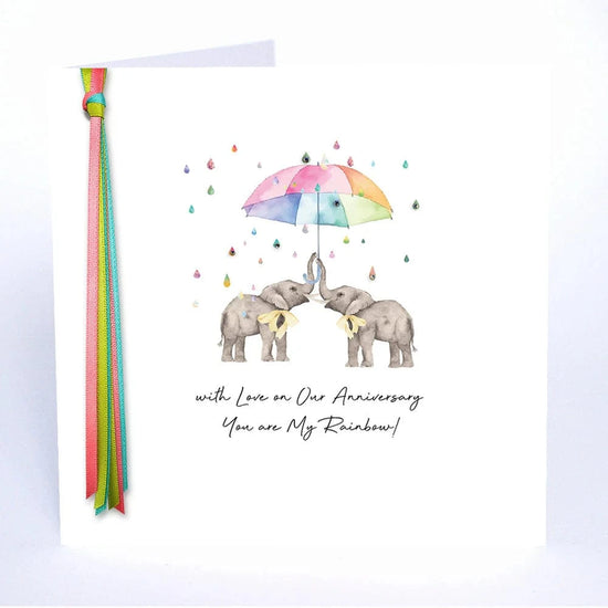 Five Dollar Shake Greetings Cards With Love On Our Anniversary You Are My Rainbow Greetings Card