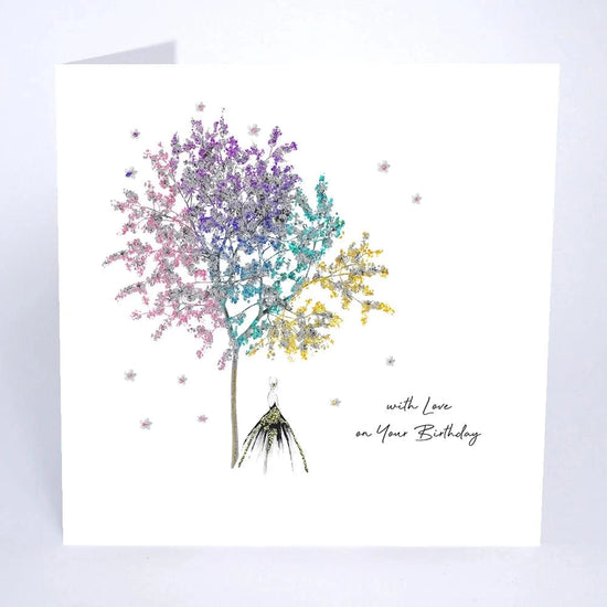 Five Dollar Shake Greetings Cards With Love On Your Birthday (Tree) Card