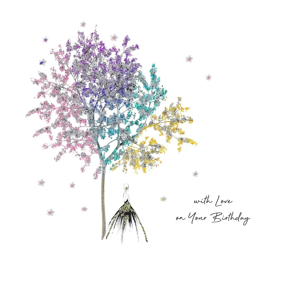 Five Dollar Shake Greetings Cards With Love On Your Birthday (Tree) Card