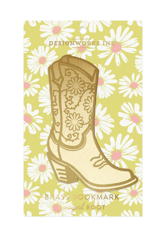 Gentlemen's Hardware Bookmarks Brass Bookmark - Cowgirl Boot