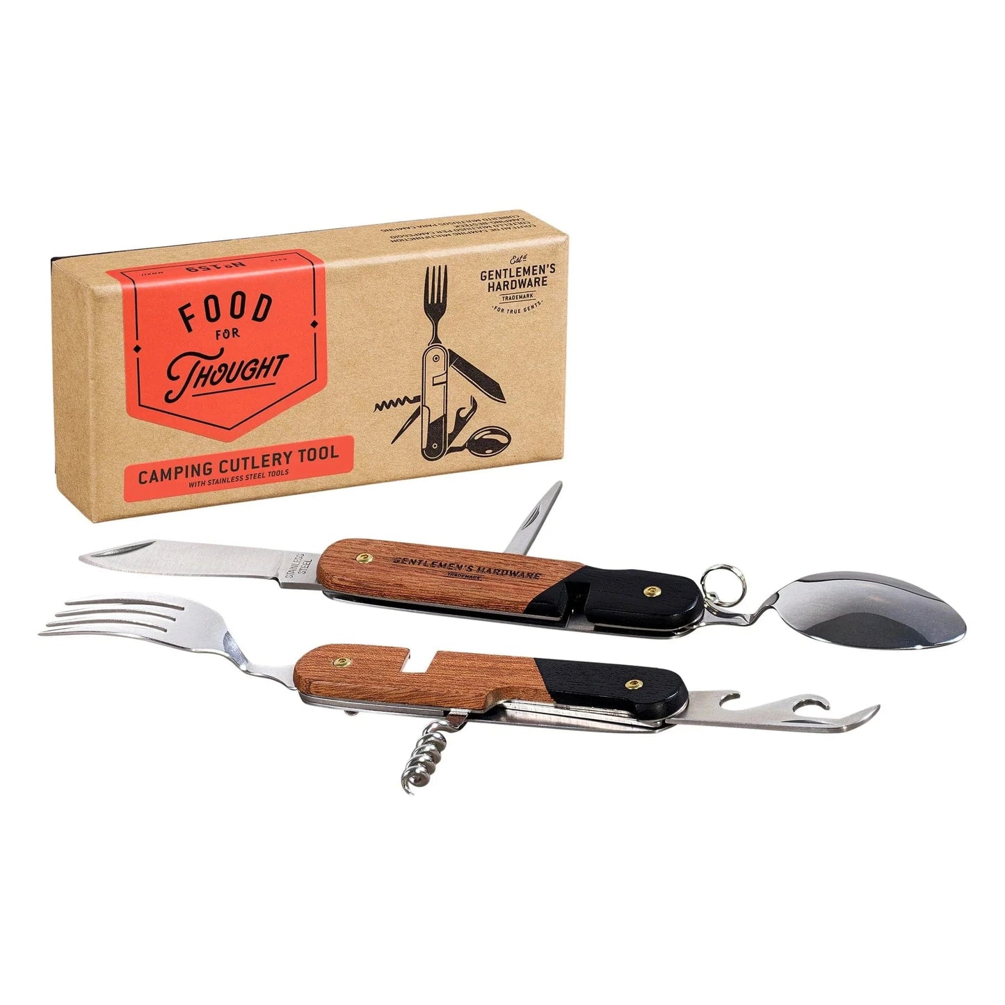 Gentlemen's Hardware Camping Utensils Camping Cutlery Tool (Wood)