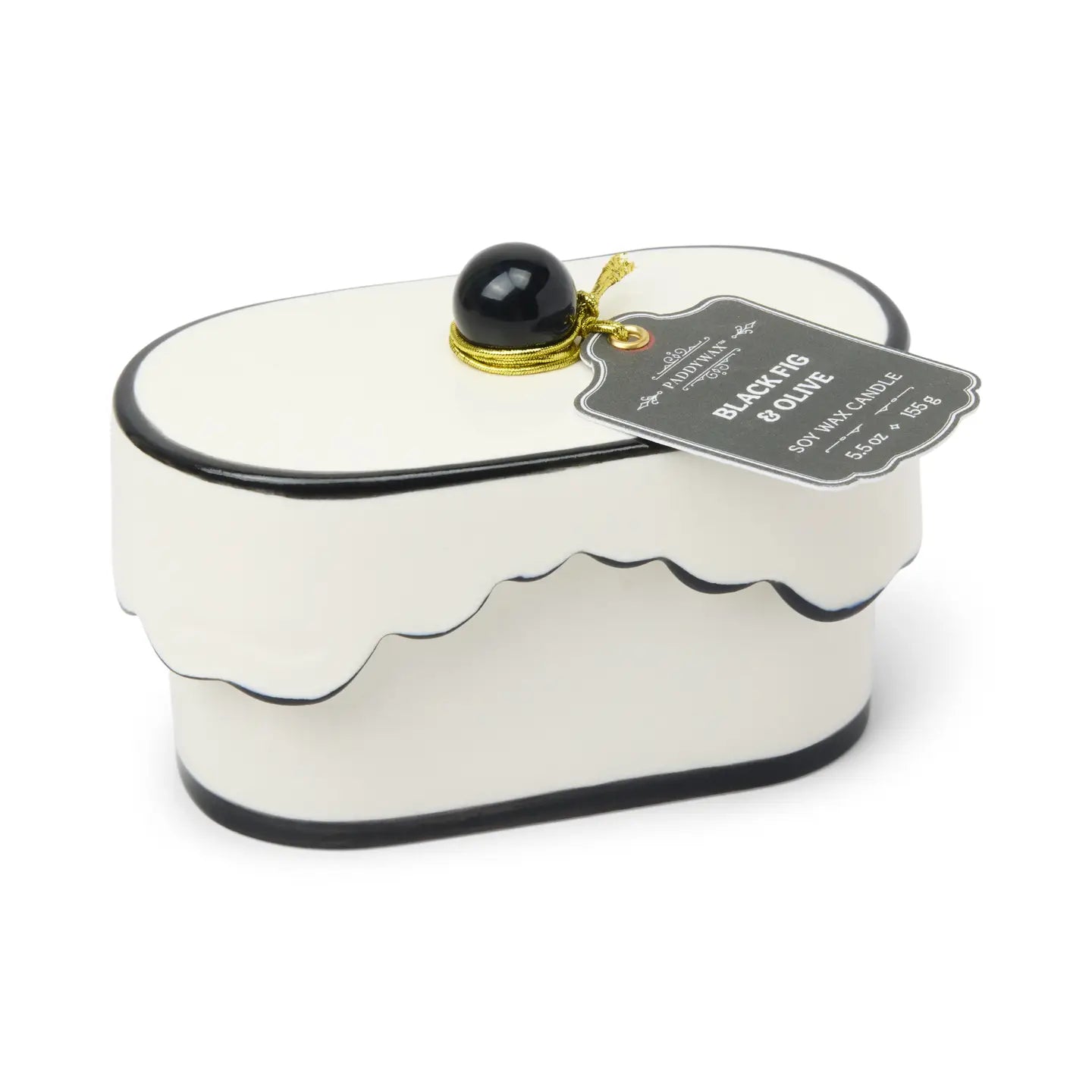 Gentlemen's Hardware Candles & Candlesticks Cherie Ceramic Dish - Black Olive and Fig