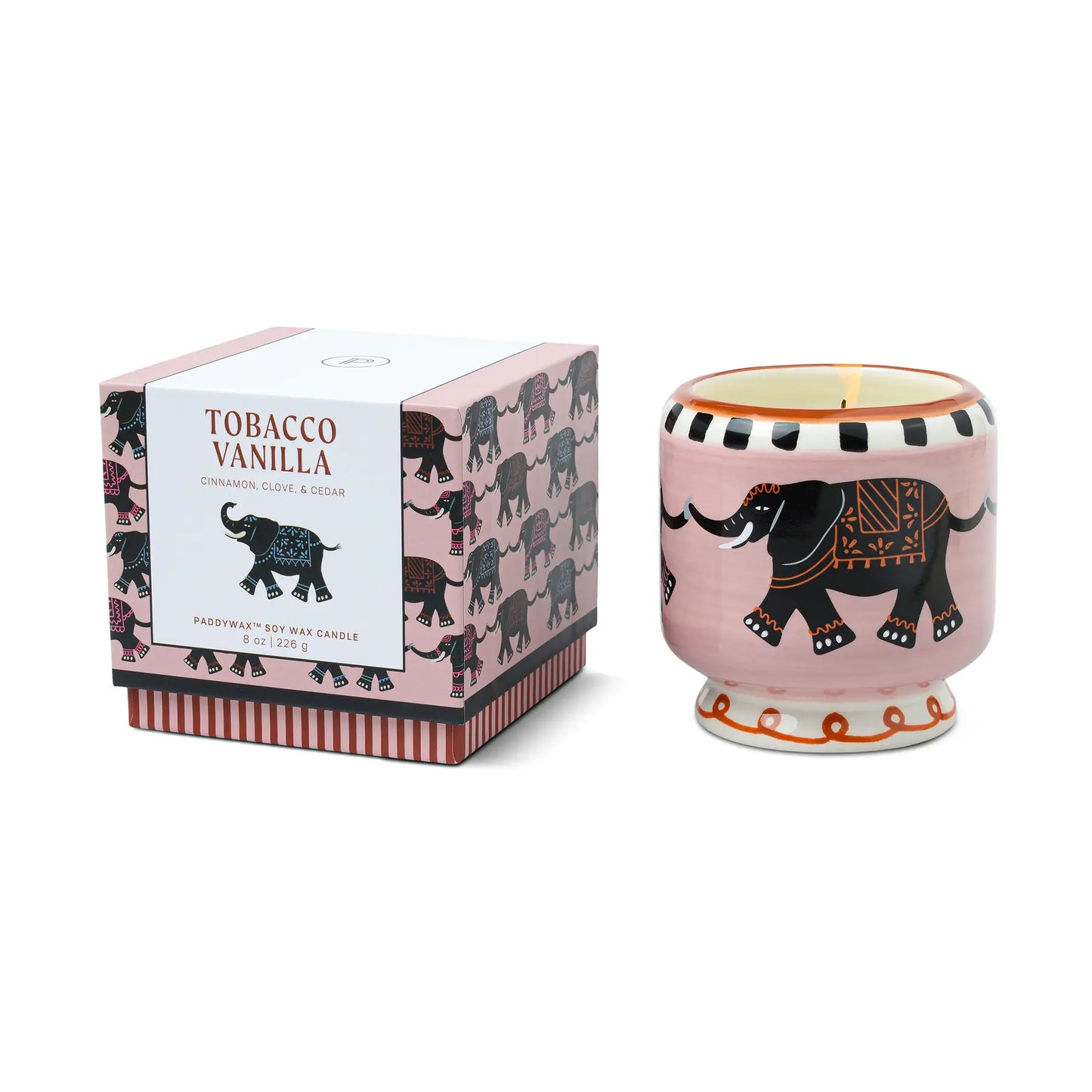 Gentlemen's Hardware Elephant Ceramic Candle Tobacco and Vanilla