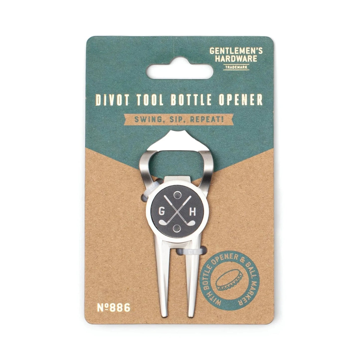 Gentlemen's Hardware Gifts Divot Tool Bottle Opener