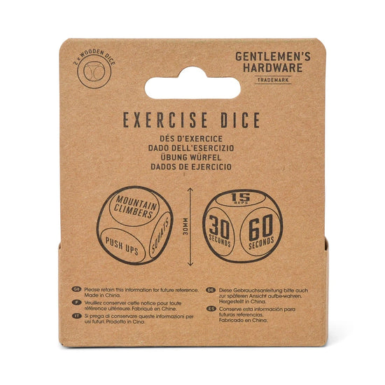 Gentlemen's Hardware Gifts Exercise Dice (set of 2)
