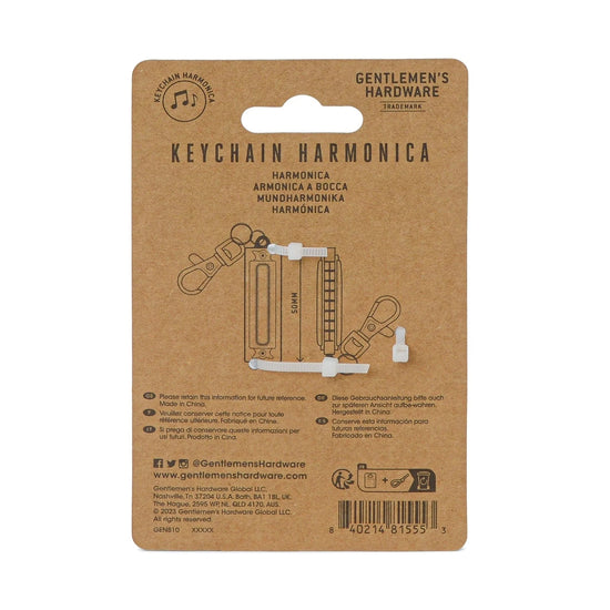 Gentlemen's Hardware Gifts Mini Harmonica