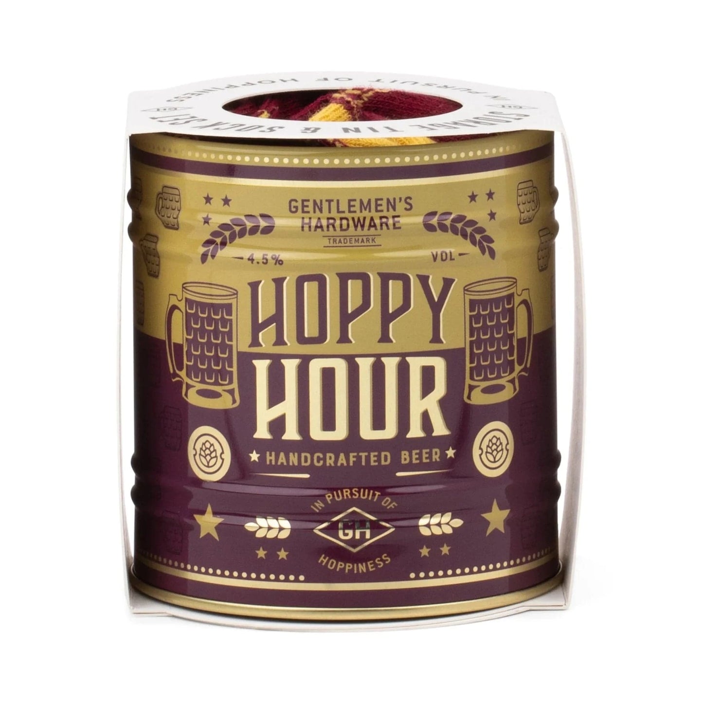 Gentlemen's Hardware Gifts Socks in a Can - Beer