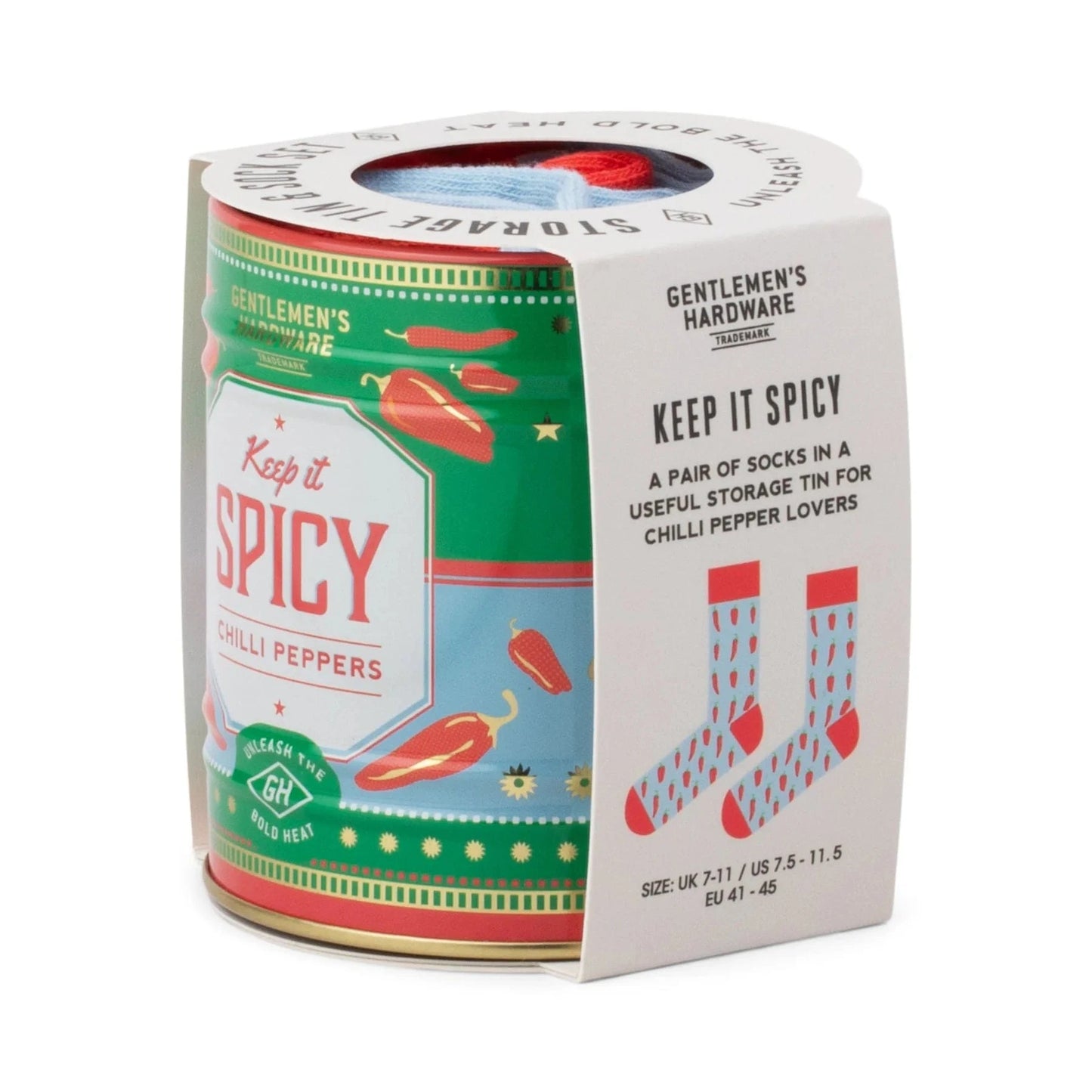 Gentlemen's Hardware Gifts Socks in a Can - Chillies