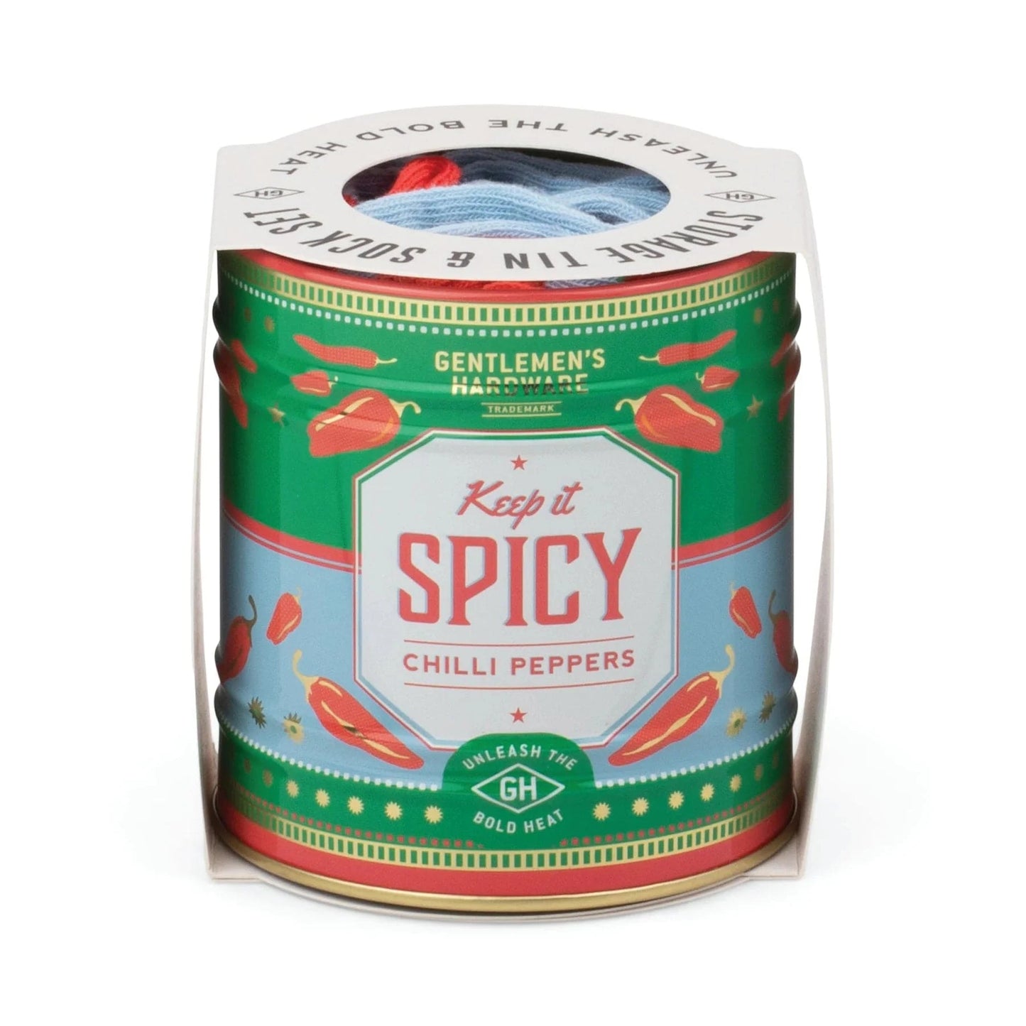 Gentlemen's Hardware Gifts Socks in a Can - Chillies