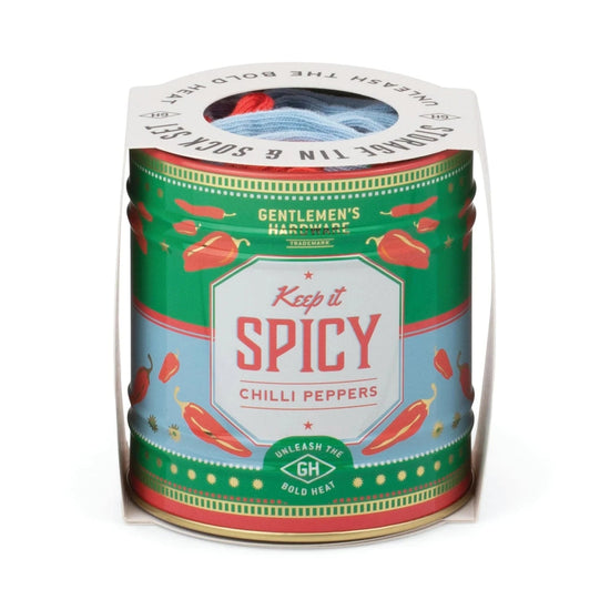 Gentlemen's Hardware Gifts Socks in a Can - Chillies