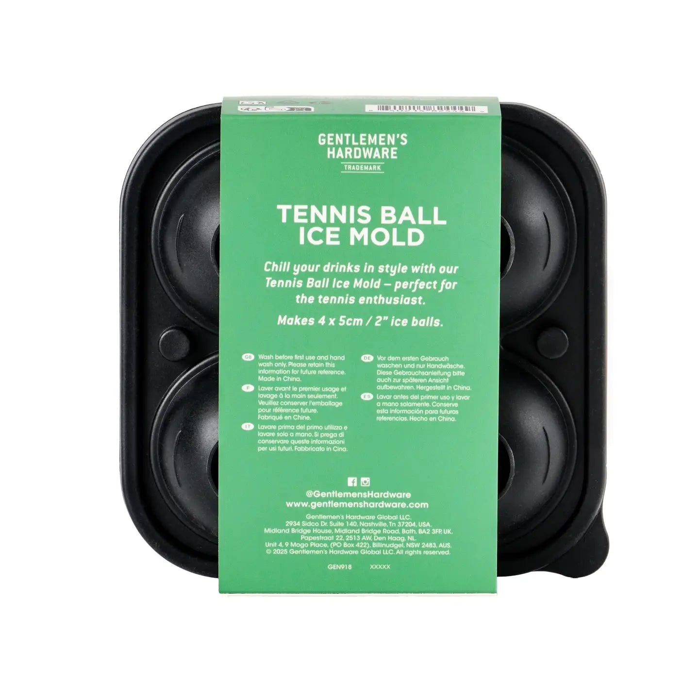 Gentlemen's Hardware Ice Mould Tennis Ball Ice Mould