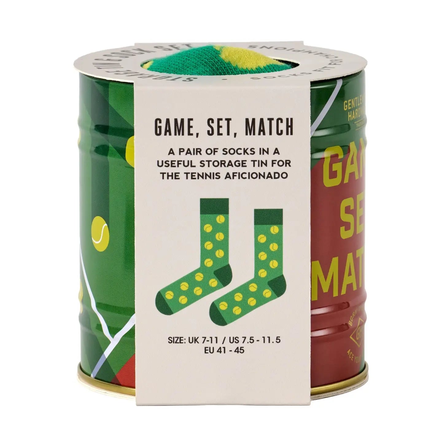 Gentlemen's Hardware Mens Socks Tennis Socks in a Can