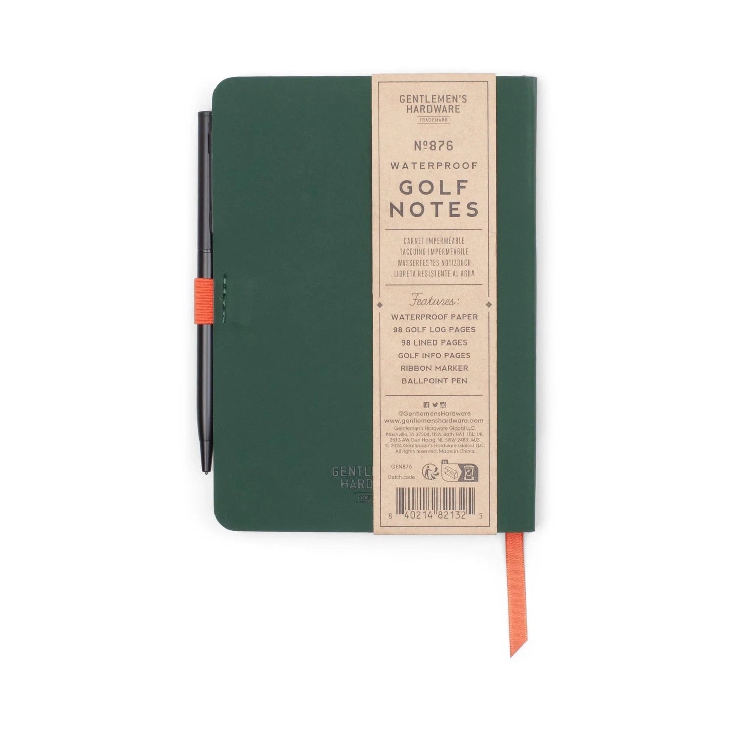 Gentlemen's Hardware Note Pads Waterproof Golf Notebook