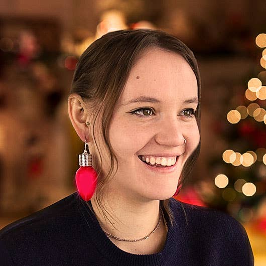 Gift Republic Festive Light Up Christmas Earrings