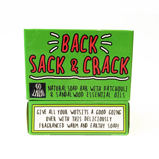 Go La La Back, Sack & Crack Soap Sandalwood & Patchouli Funny Gift