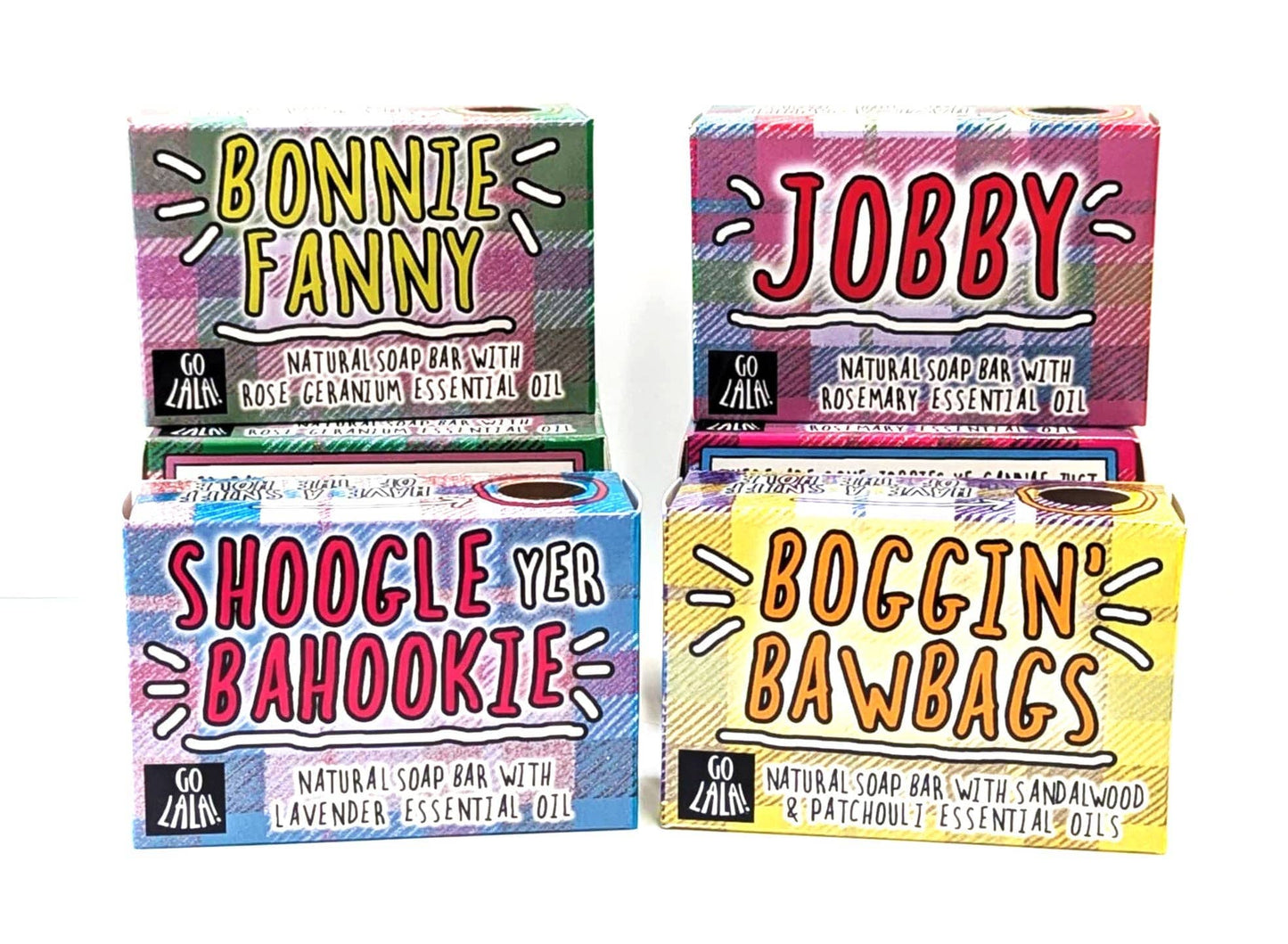 Go La La Bonnie Fanny Soap Rose Geranium Funny Scottish Gift 