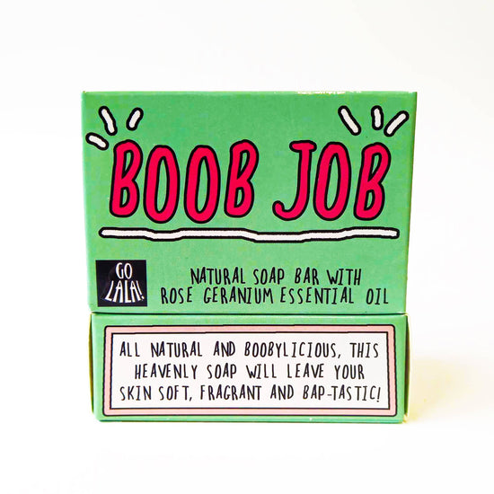 Go La La Boob Job Soap Rose Geranium Funny Gift