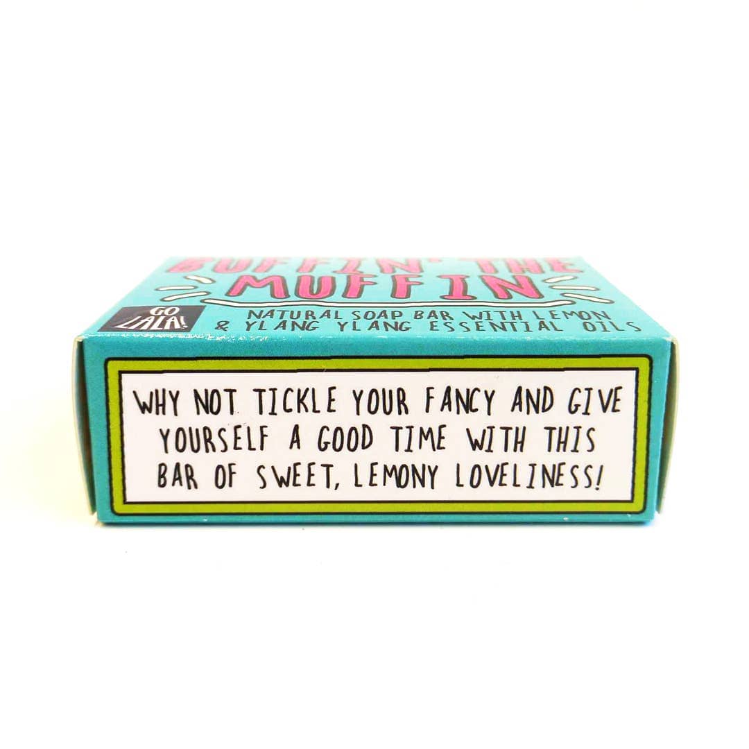 Go La La Buffin' the Muffin Soap Lemon & Ylang Ylang Funny Gift