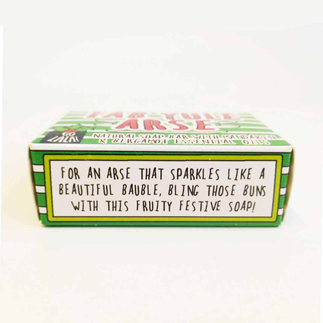 Go La La Fab Yule Arse Christmas Soap Mandarin & Bergamot Funny Gift