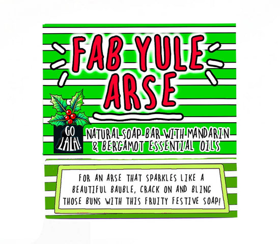Go La La Fab Yule Arse Christmas Soap Mandarin & Bergamot Funny Gift