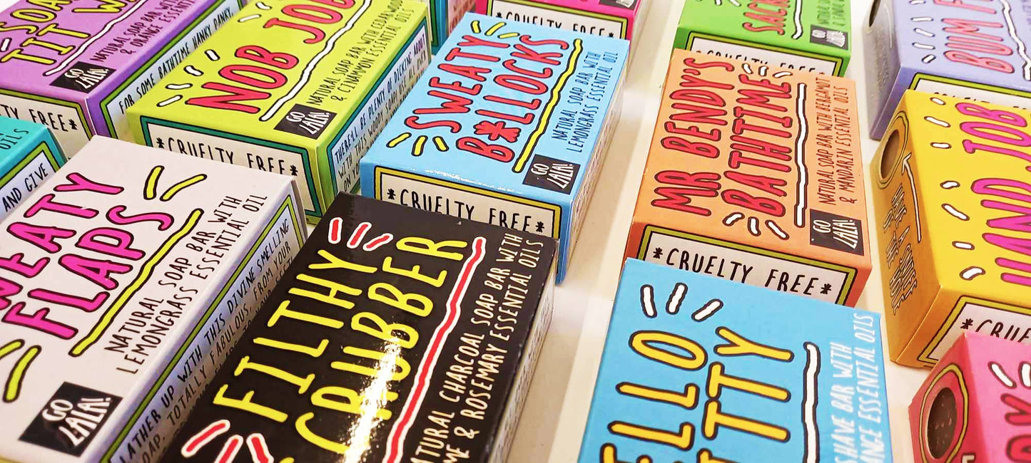 Go La La Filthy Scrubber Soap Lime & Rosemary Funny Gift